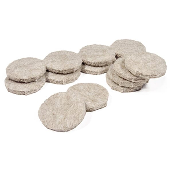 Richelieu 1.12 in. TruGuard Round Heavy Duty Self-Adhesive Felt Pads, Tan, 208PK 235954 - main